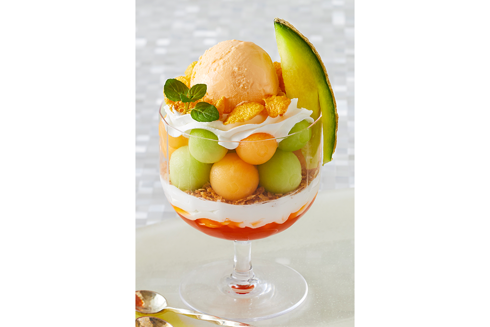 簡単！メロンパフェ