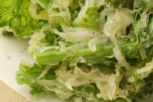 水菜の花のかき揚げ レシピ・作り方 by またたび☆ - 楽天レシピ