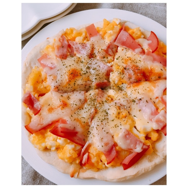 発酵なし♡玄米粉とお豆腐のピザ生地で♡お好みピザ♡