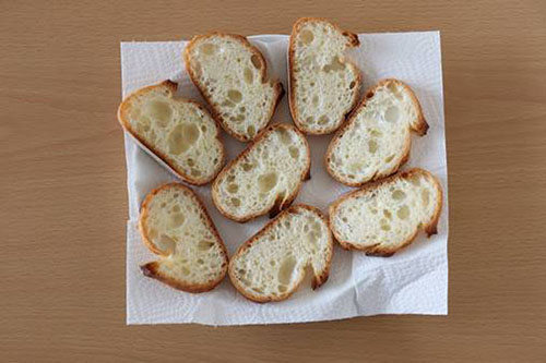 レンジで簡単フランスパンラスク