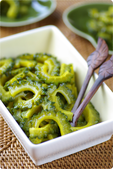 めんつゆで作る♪ ゴーヤーとなすのわさび浅漬け