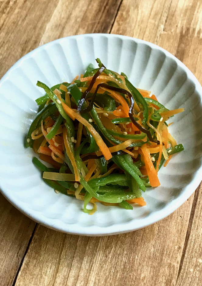 409040豆もやしとピーマンのツナ塩昆布和え ともきーた伊藤 智子Snapdish スナップディッシュID:1DKTTa