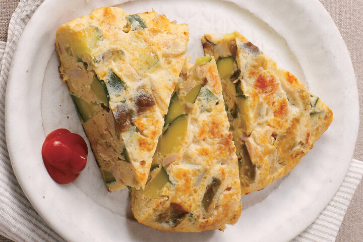 ポテトとトマトのスパニッシュオムレツ♪