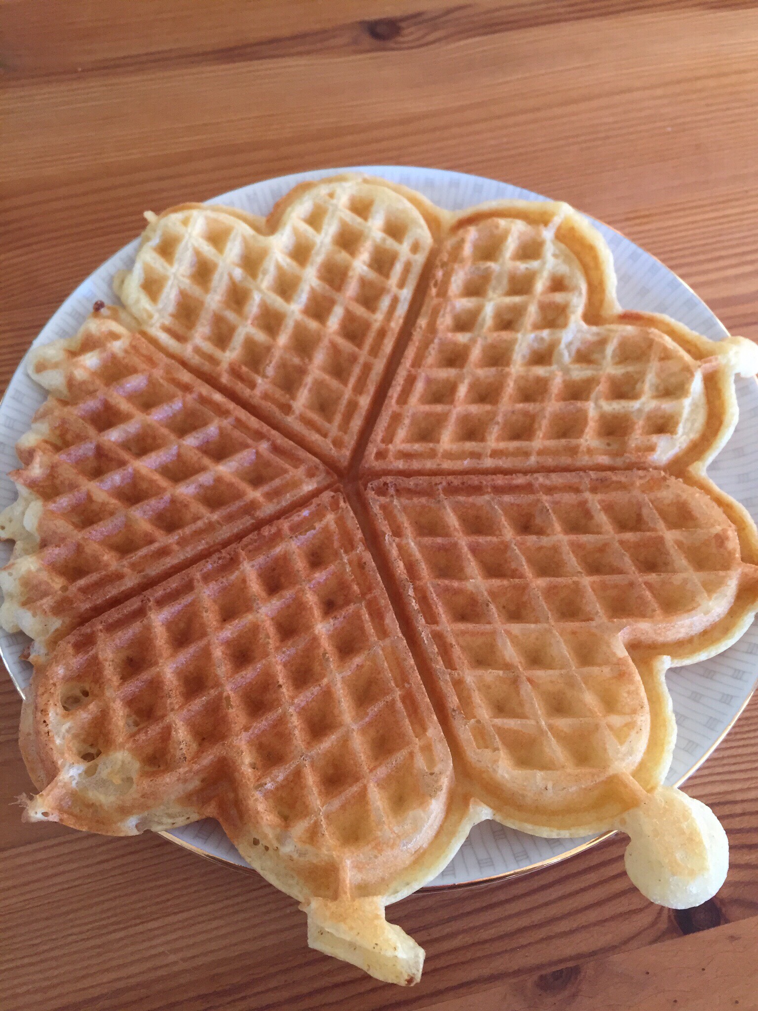 ノルウェーワッフルでブランチ