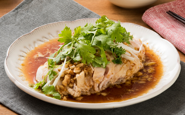 クリステル鍋で簡単しっとりよだれ鶏