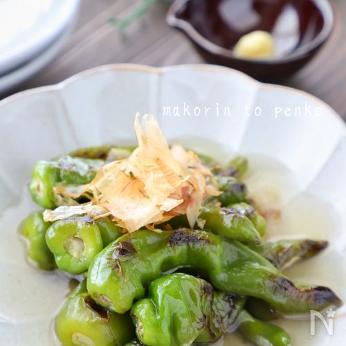 甘長唐辛子のおかか炒め 副菜