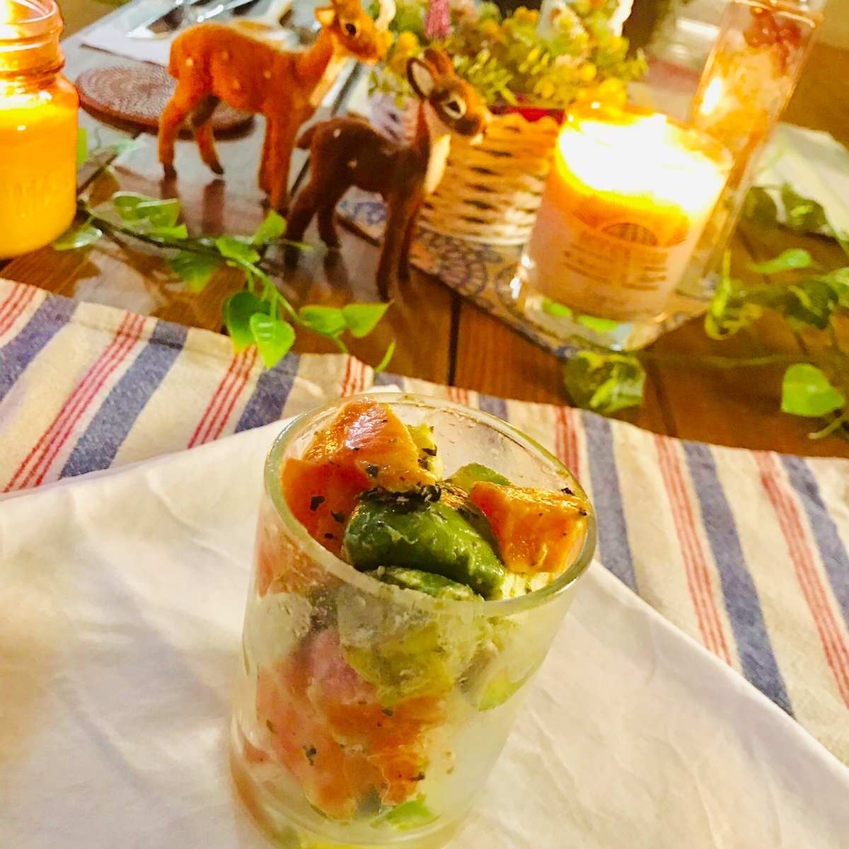 vlog Biscuit 6. 彼のお誕生日のお祝い🍰特別な日のお家ディナー🏡手作りメニューでコース料理🍽