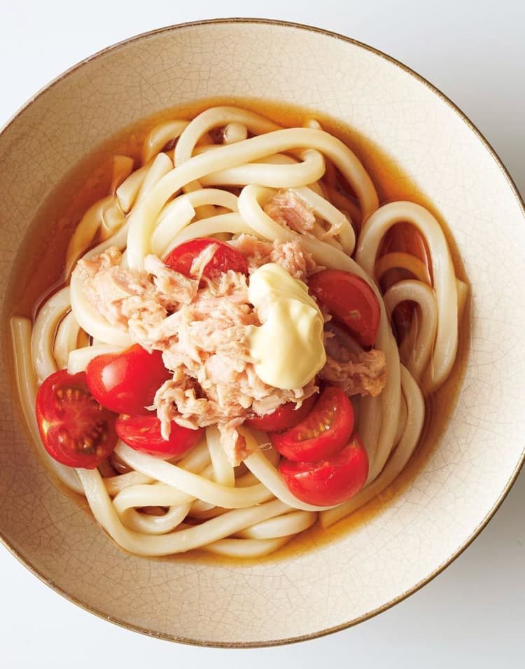 レシピ 息子くん達からのリクエストで♡ツナマヨ冷やしうどんアラフィフ主婦の節約生活とお料理、作り置き、お弁当作りBLOG