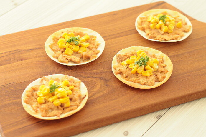 餃子の皮で♪コーンマヨ包み
