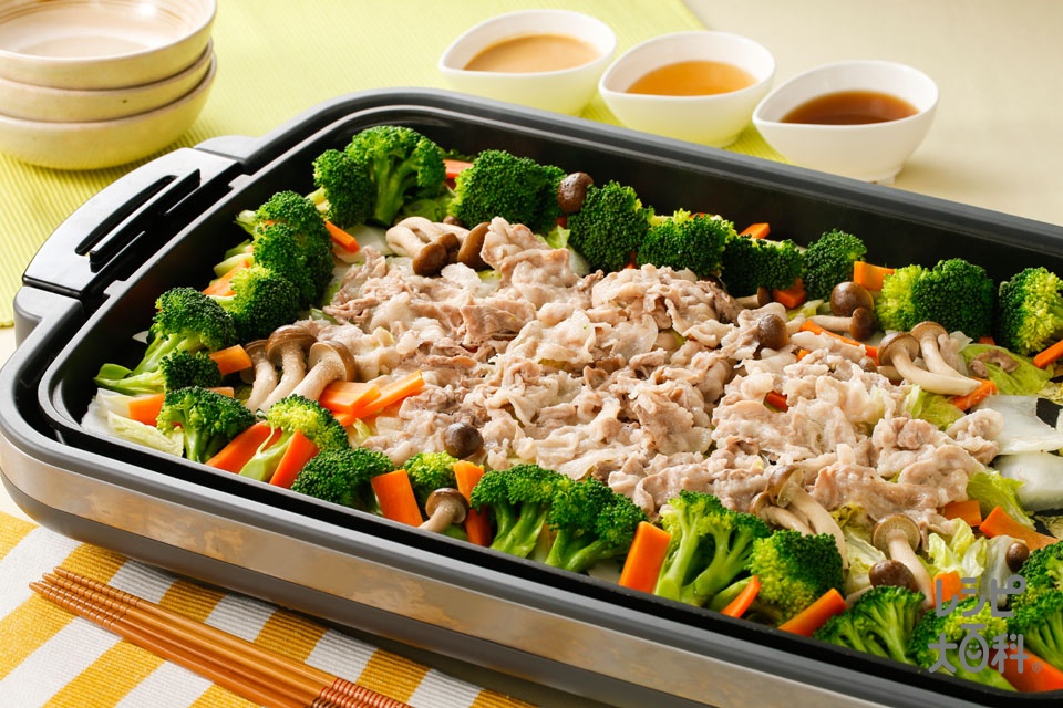 時短★節約★蒸しキャベツと焼きしゃぶ