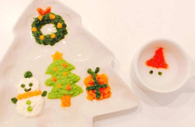 離乳食でも簡単かわいい!離乳食中期から クリスマスプレートのレシピ動画・作り方デリッシュキッチン
