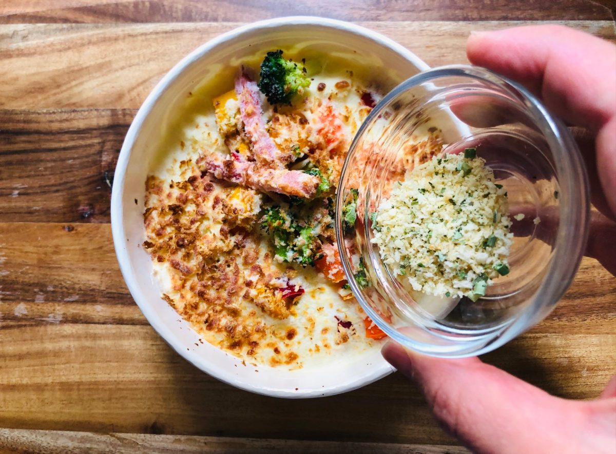 余ったパン粉アレンジ♪ガーリックパン粉