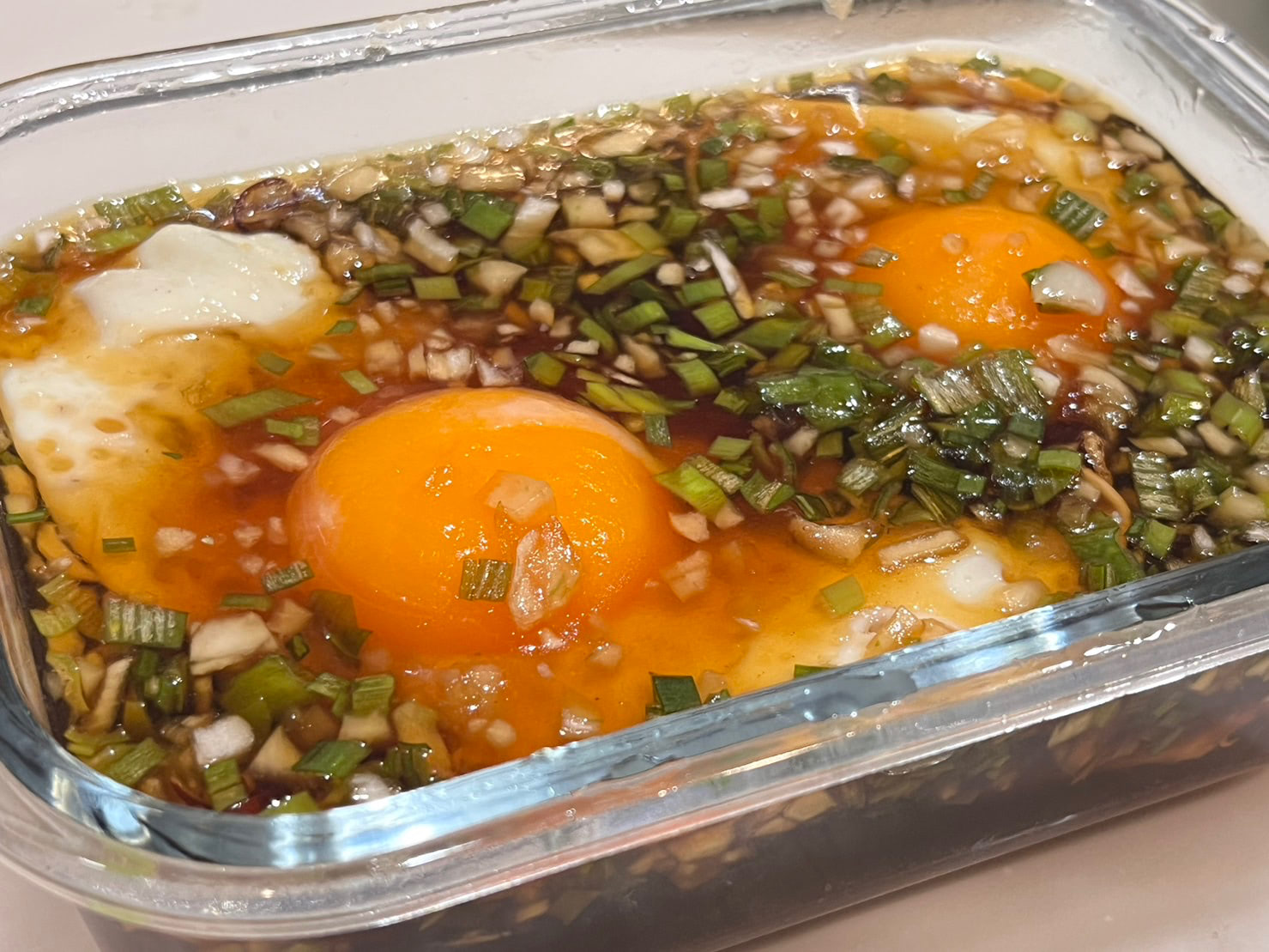 目玉焼き醤油漬け