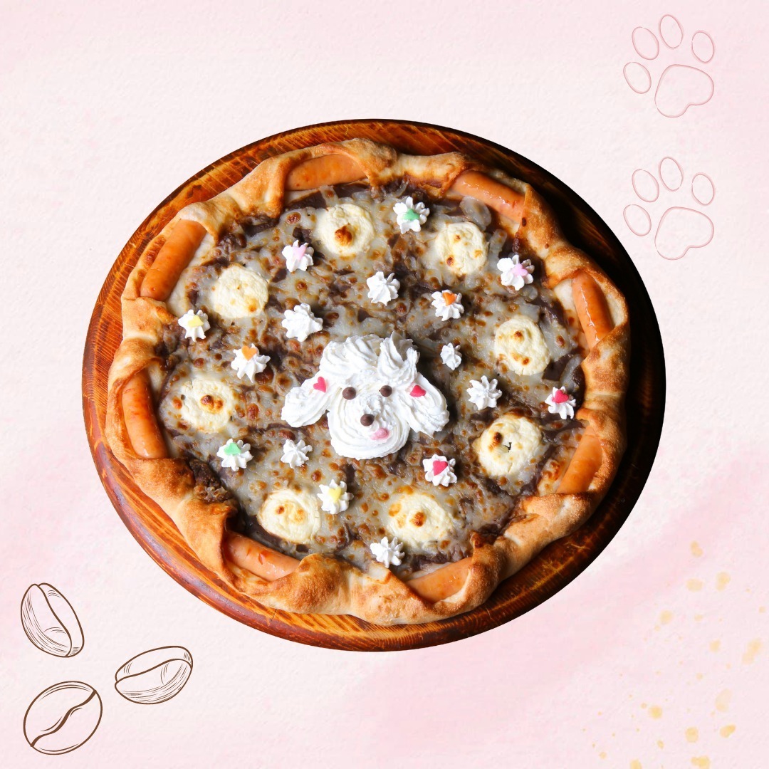 ウインナー＋コーヒートッピングのピザにホイップクリームをたっぷり乗せて完成するピザハットの「 衝撃 多分それ違うwwwウインナーコーヒー」を食べてみた- GIGAZINE