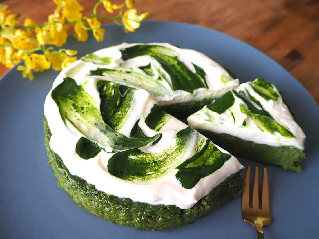 抹茶シフォンケーキ - ミユキママの手作りケーキ