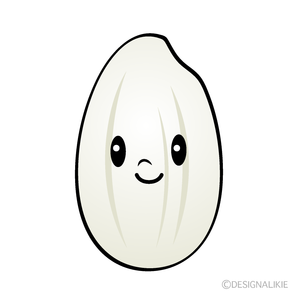 笑う米キャライラストのフリー素材イラストイメージ