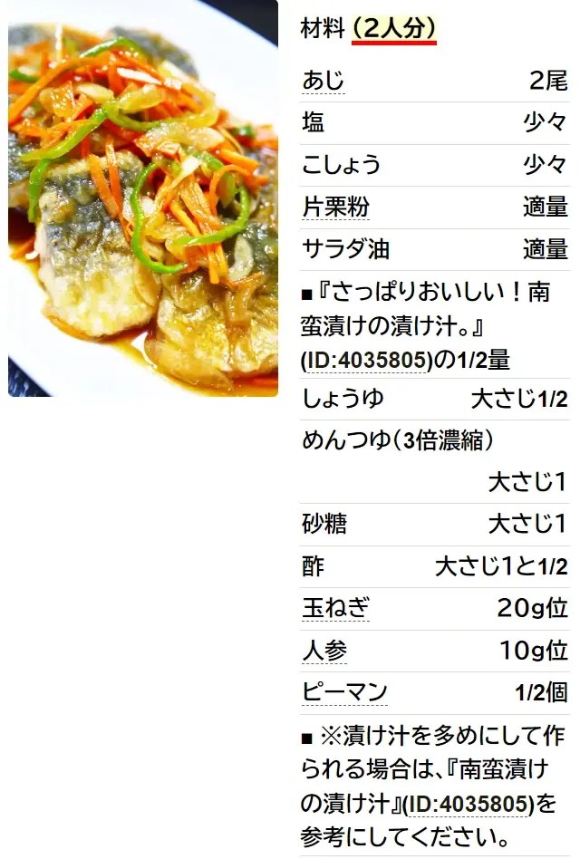 あじの南蛮漬けレシピ 人気１位・殿堂入り クックパッドつくれぽ1000越え夕食のおかず.com