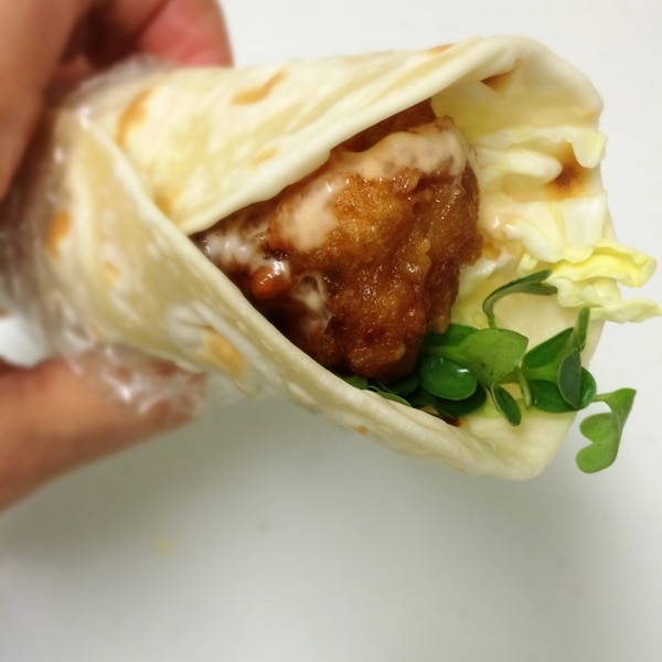 トルティーヤでラップサンド☆お弁当にも