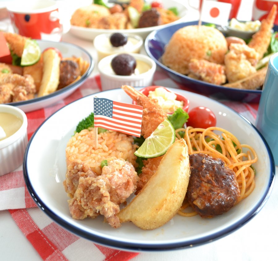 自宅で手作り定番のワンプレートお子様ランチ