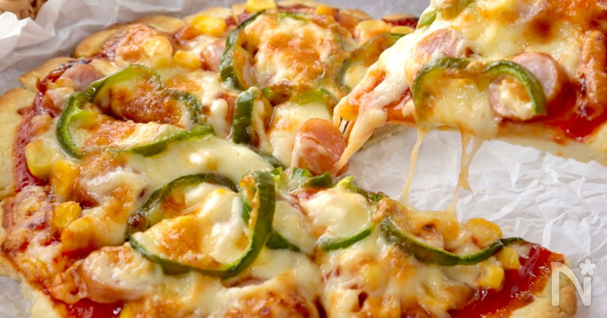 焼くまで10分！発酵なし! もちもち本格ピザ