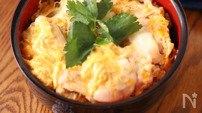 春キャベツの親子丼