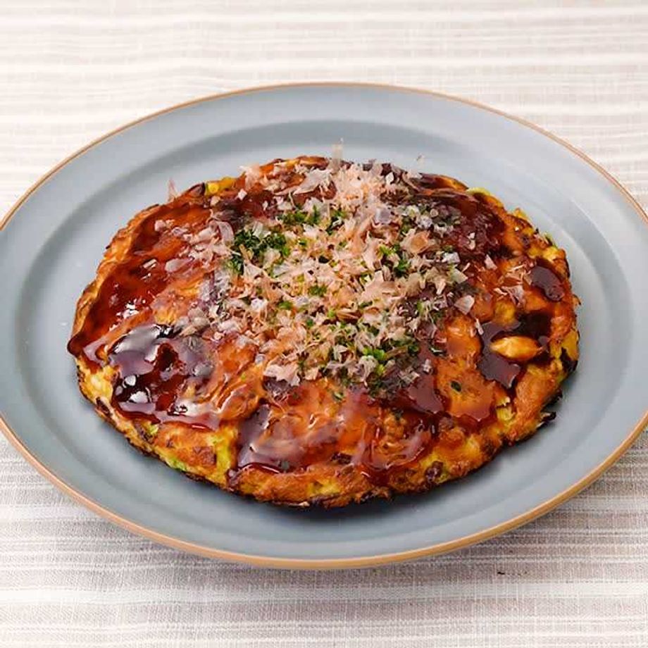 キャベツたっぷりお好み焼き風