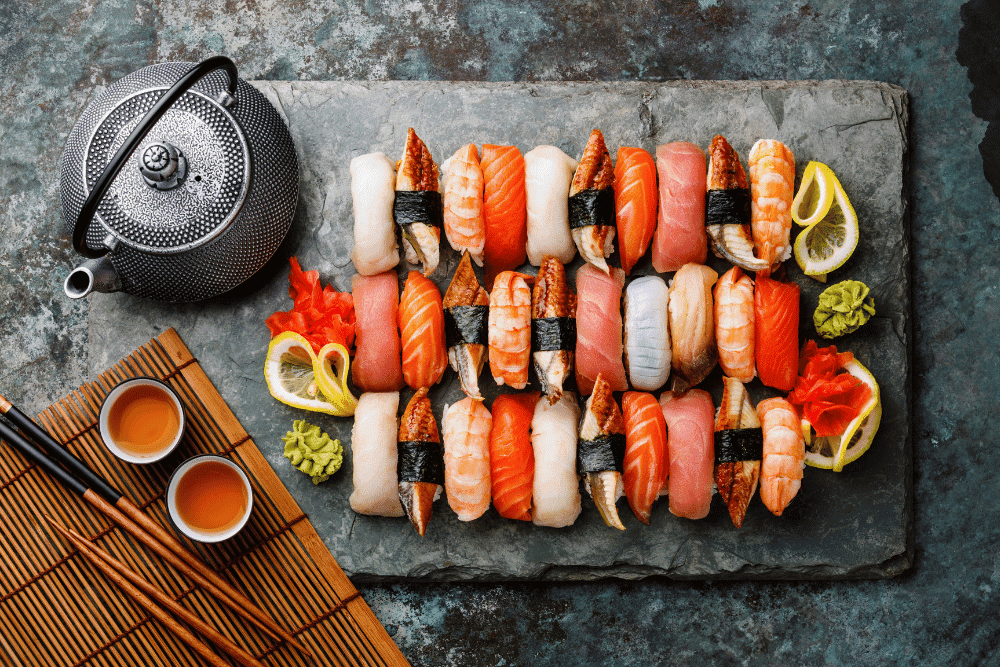 にぎり寿司 光物四種20013006183 の写真・イラスト素材アマナイメージズ