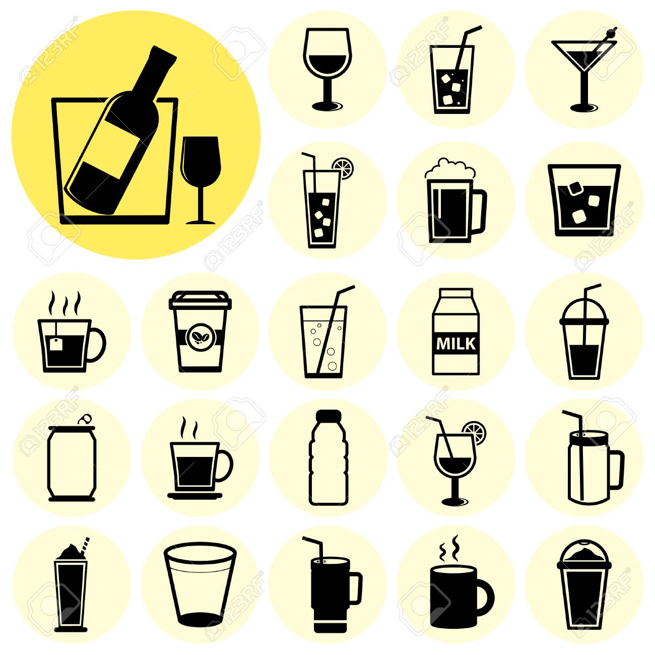 チルドカップ飲料のアイコン 線画 の無料イラスト透過PNG・商用利用OKイラストセンタ