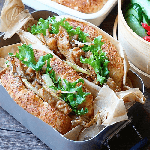 シャキッとレタスのごまたまごサンド