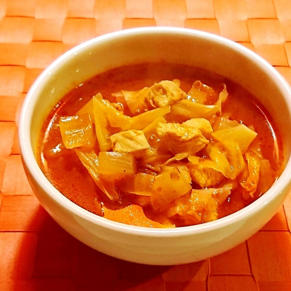 絶品♪おかわりちょうだ〜い‼︎柔らかチキンのトマト煮込み♡