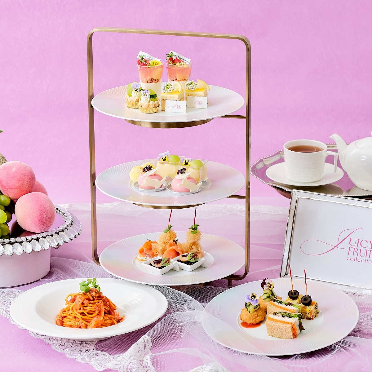 グランド ハイアット 東京の夏フルーツアフタヌーンティー。テーマはパリ！マンゴー・ピーチなど月替わりで - OZmall