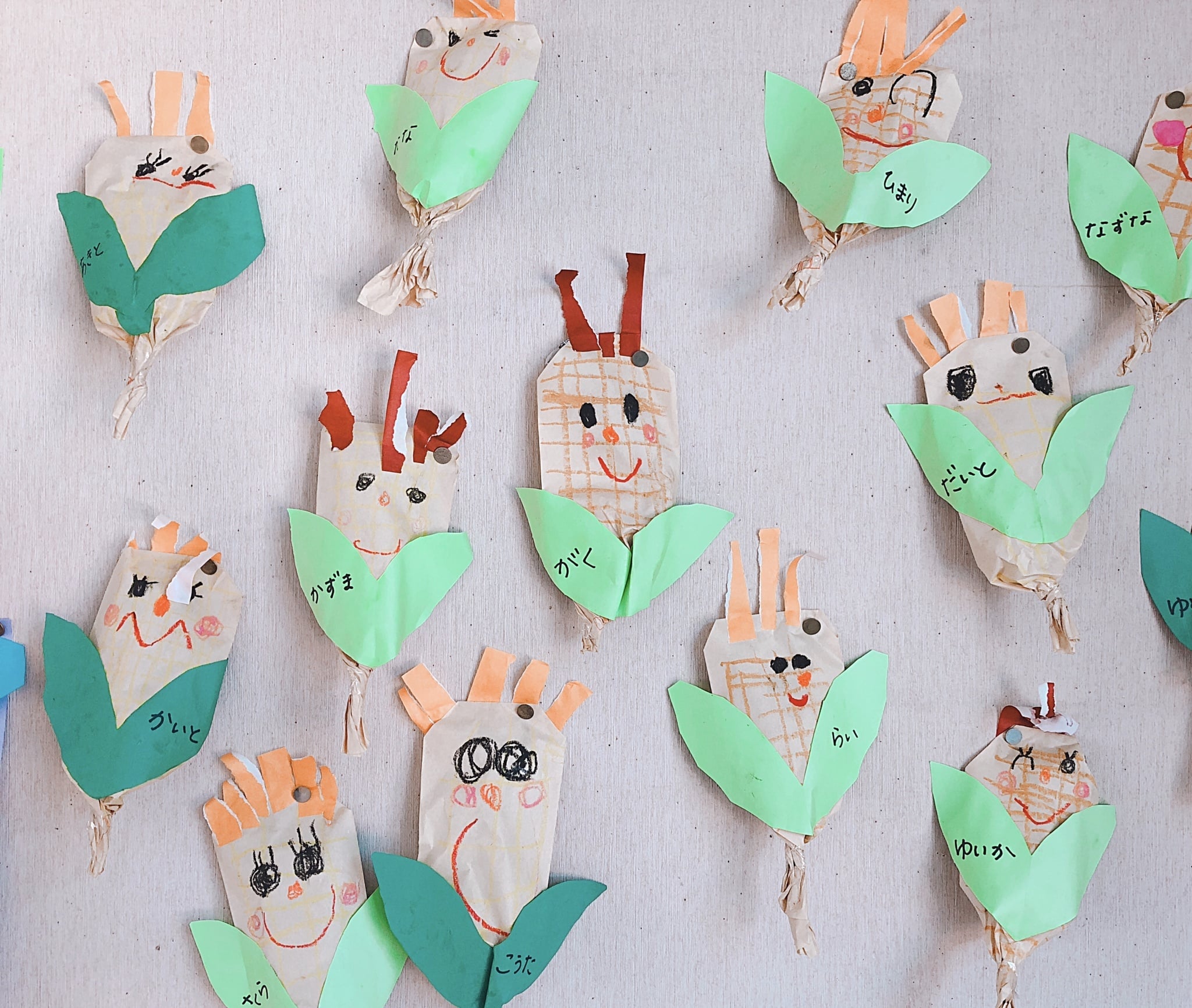 とうもろこし 製作 立体TikTok