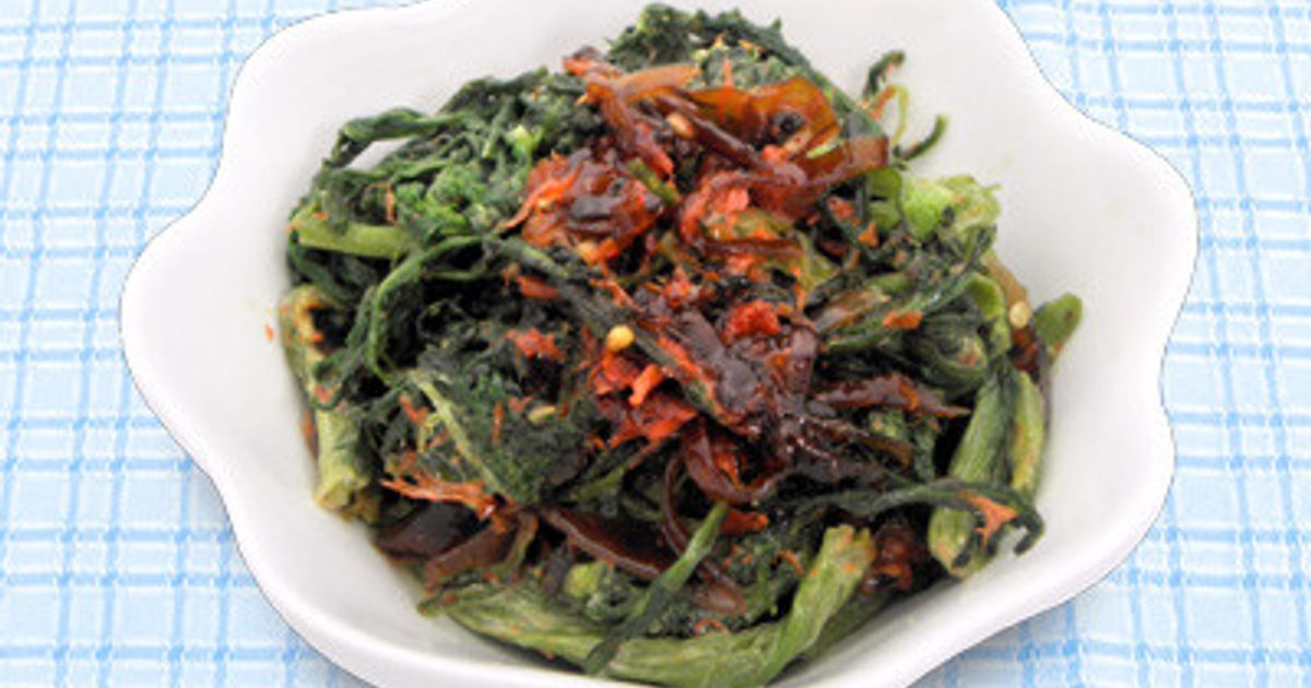 花が咲いた春菊でもおいしく食べられたレシピ元気ナースかよばあちゃんの菜園日記