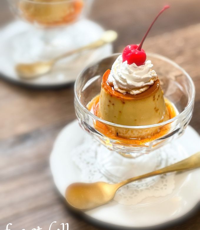 昭和レトロ 昔ながらの硬めプリン♪カスタード