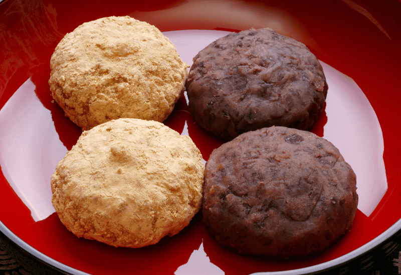 秋のおはぎお届けします石川県産ひゃくまん穀使用一膳