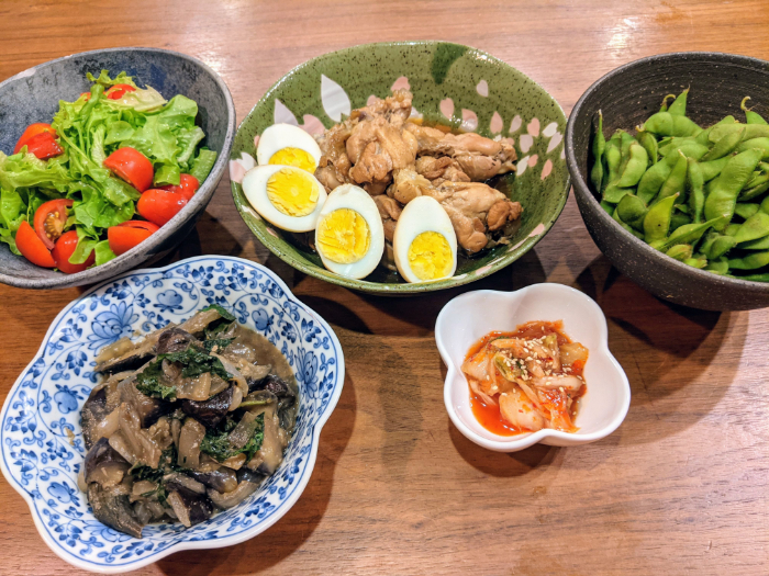 甘辛手羽先などの献立 : 美味しいごはん