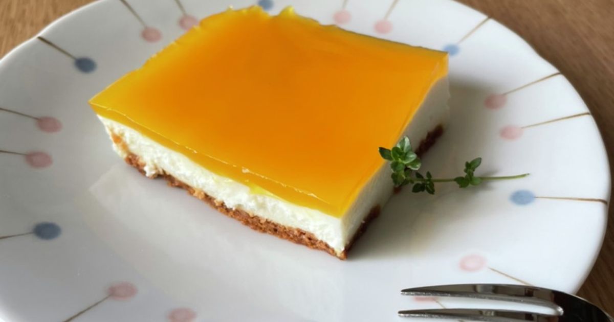 バタフライピーで作る。夜空のレアチーズケーキ