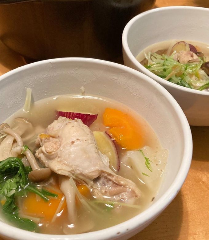 「小松菜と手羽元のカレースープ」レシピ 小堀紀代美さん
