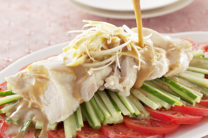 ハーブサラダチキンのデリサラダ無農薬・有機野菜・無添加食材レシピ