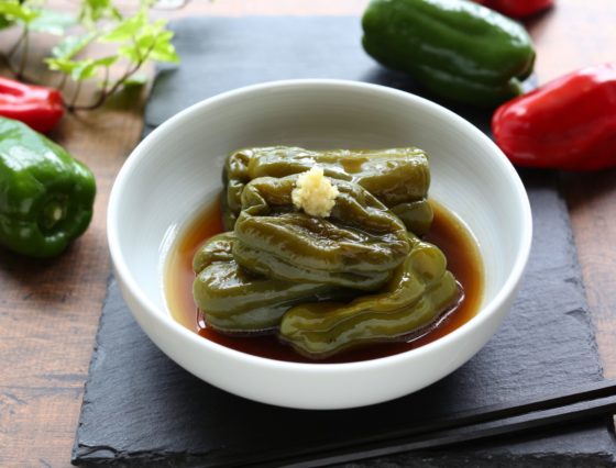 包丁いらず！丸ごとピーマン煮