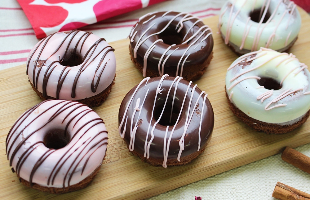 レンジで2分！ 米粉のチョコドーナツ