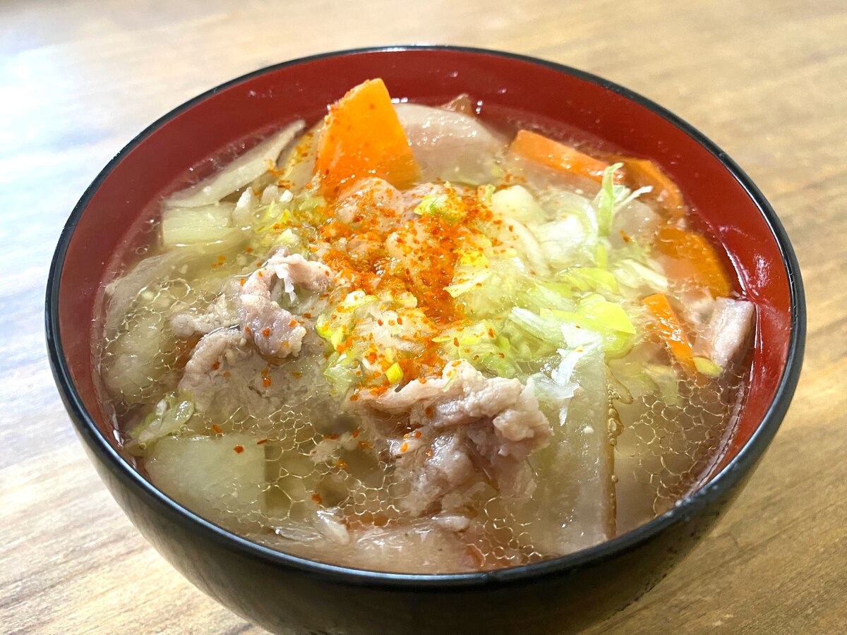 ホットクックで豚汁を作ってみた 評価：☆3.5- モンチのホットクック研究所