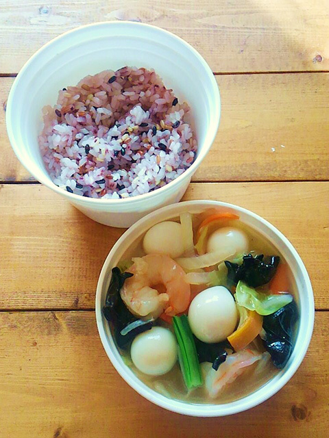 お弁当作り 全部レンジで15分♪オムライス丼弁当🍱Bento