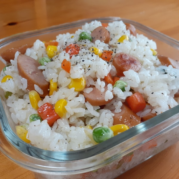 炊飯器1合 失敗しないエビピラフの作り方！ミックスベジタブルと冷凍エビの具沢山