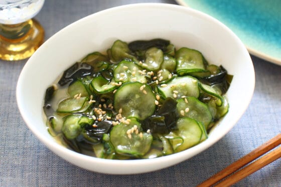 干しきゅうりととり肉の塩炒め