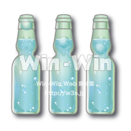 瓶のラムネのアイコン 線画カラー の無料イラストイラストセンタ