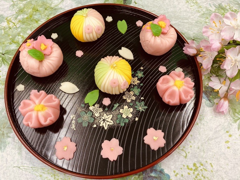 夏の練りきり｢花火｣名古屋で和菓子を楽しむ教室お菓子教室 U rond ～ゆーろんど