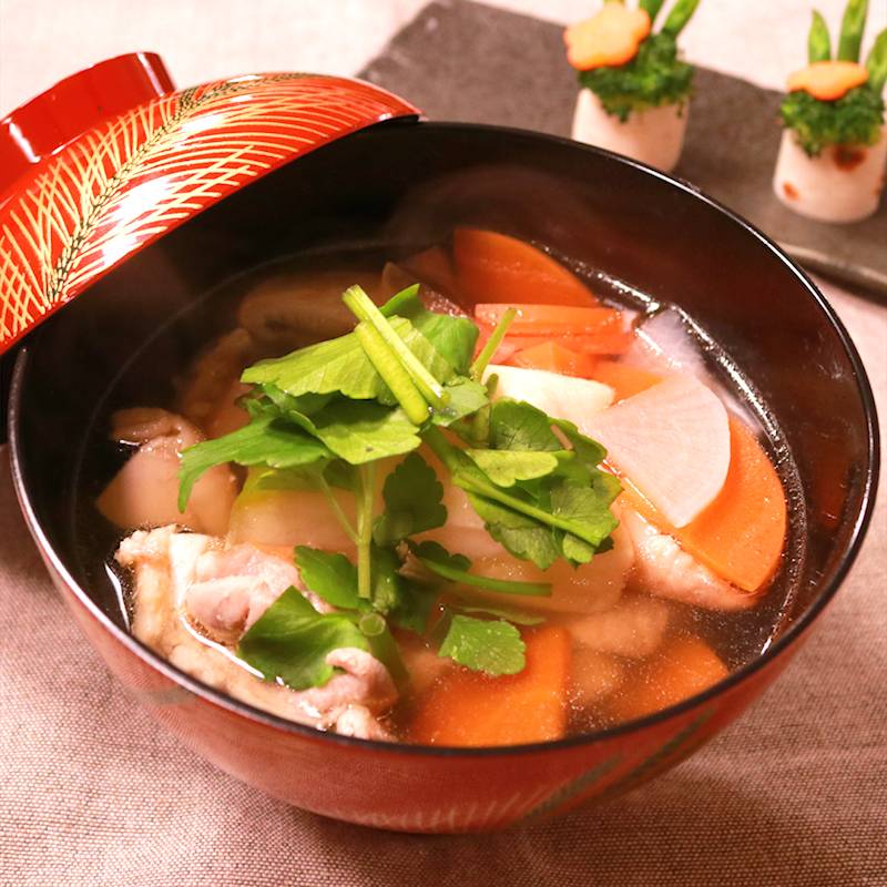 簡単！麺つゆで手間無し♪お雑煮