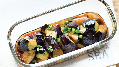 鶏肉と茄子のおろし和え