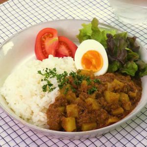 肉なしキーマカレ